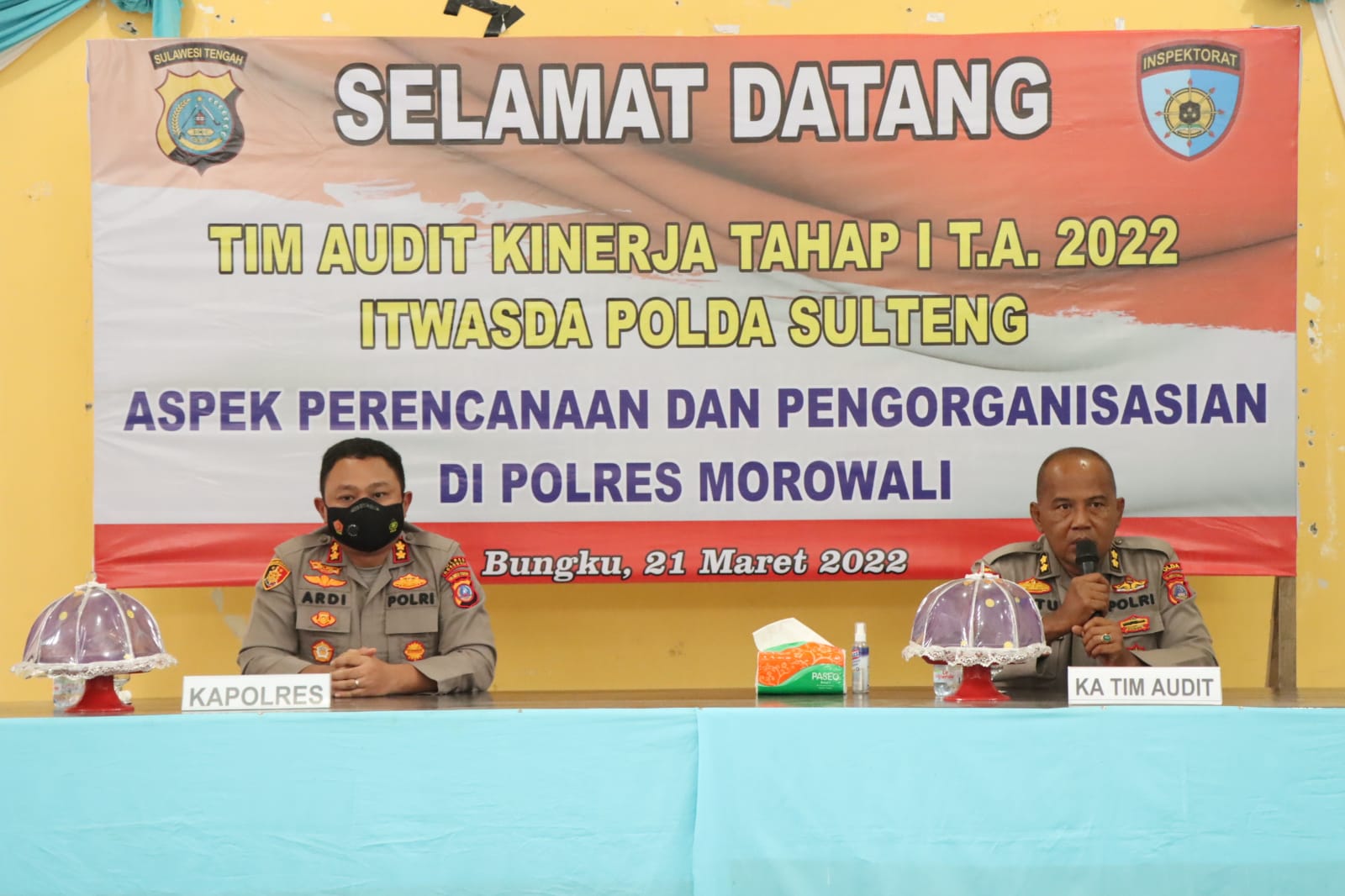 Pembukaan Audit Kinerja Tahap I Polres Morowali Oleh Tim Itwasda Polda